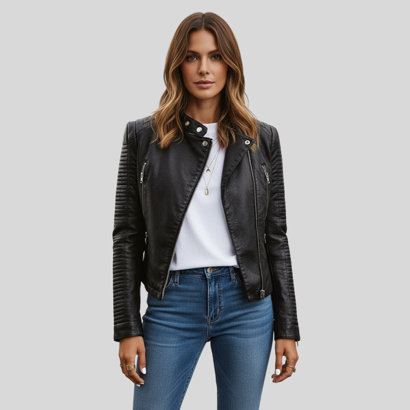 SANTANA™ | Elegante leren jas