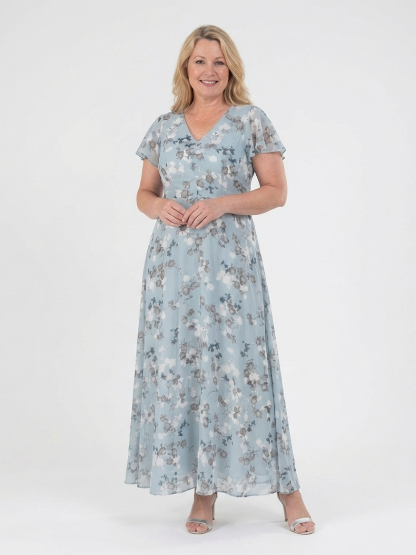 Ismeria | Maxi-jurk met bloemenprint