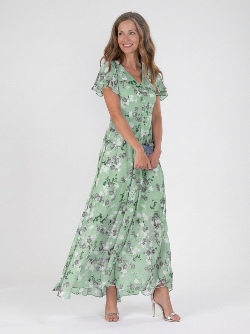 Ismeria | Maxi-jurk met bloemenprint