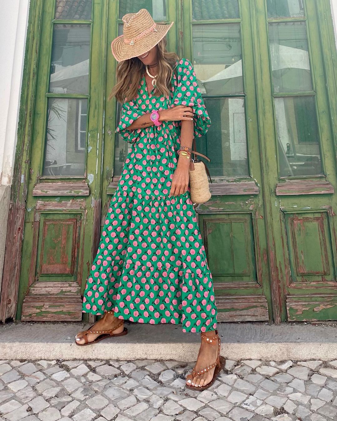 NOMI™ - Lange boho chic jurk