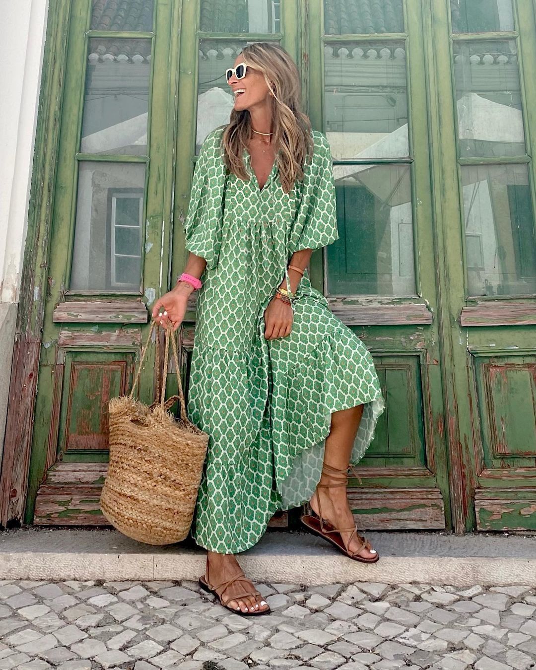 NOMI™ - Lange boho chic jurk