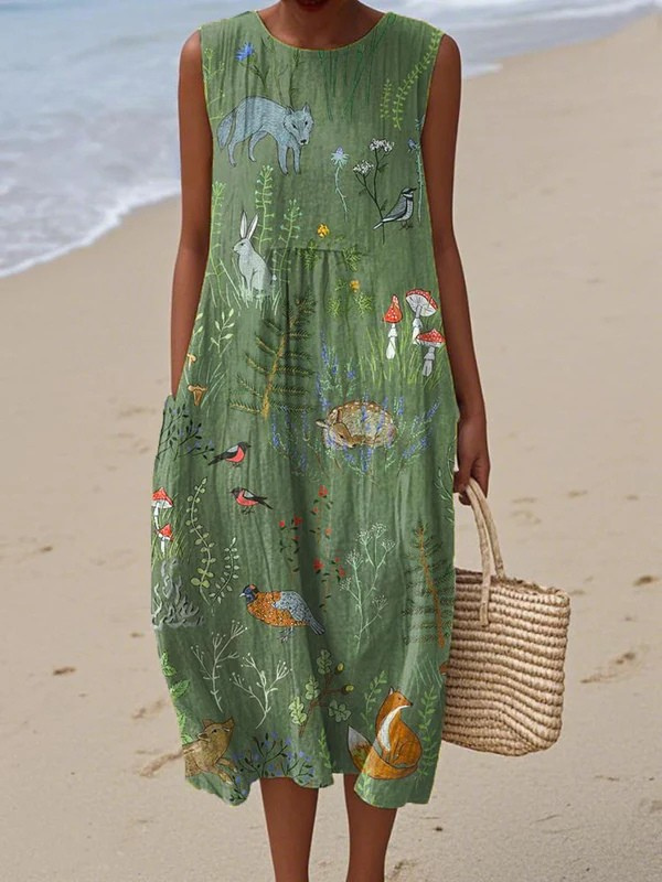 Hope™ || Woodland Midi-jurk