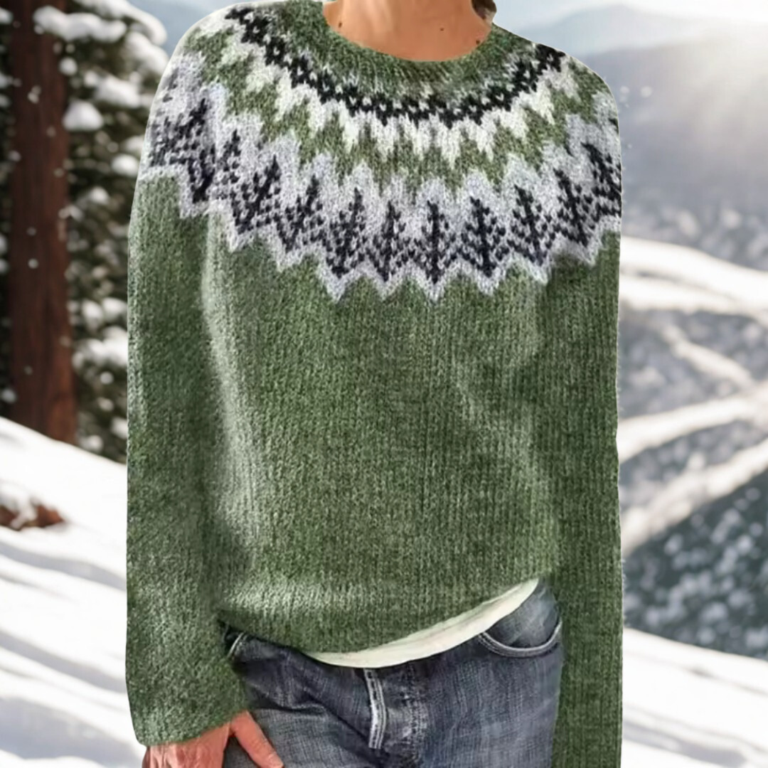 Liv – Wintertrui met tijdloos Scandinavisch patroon