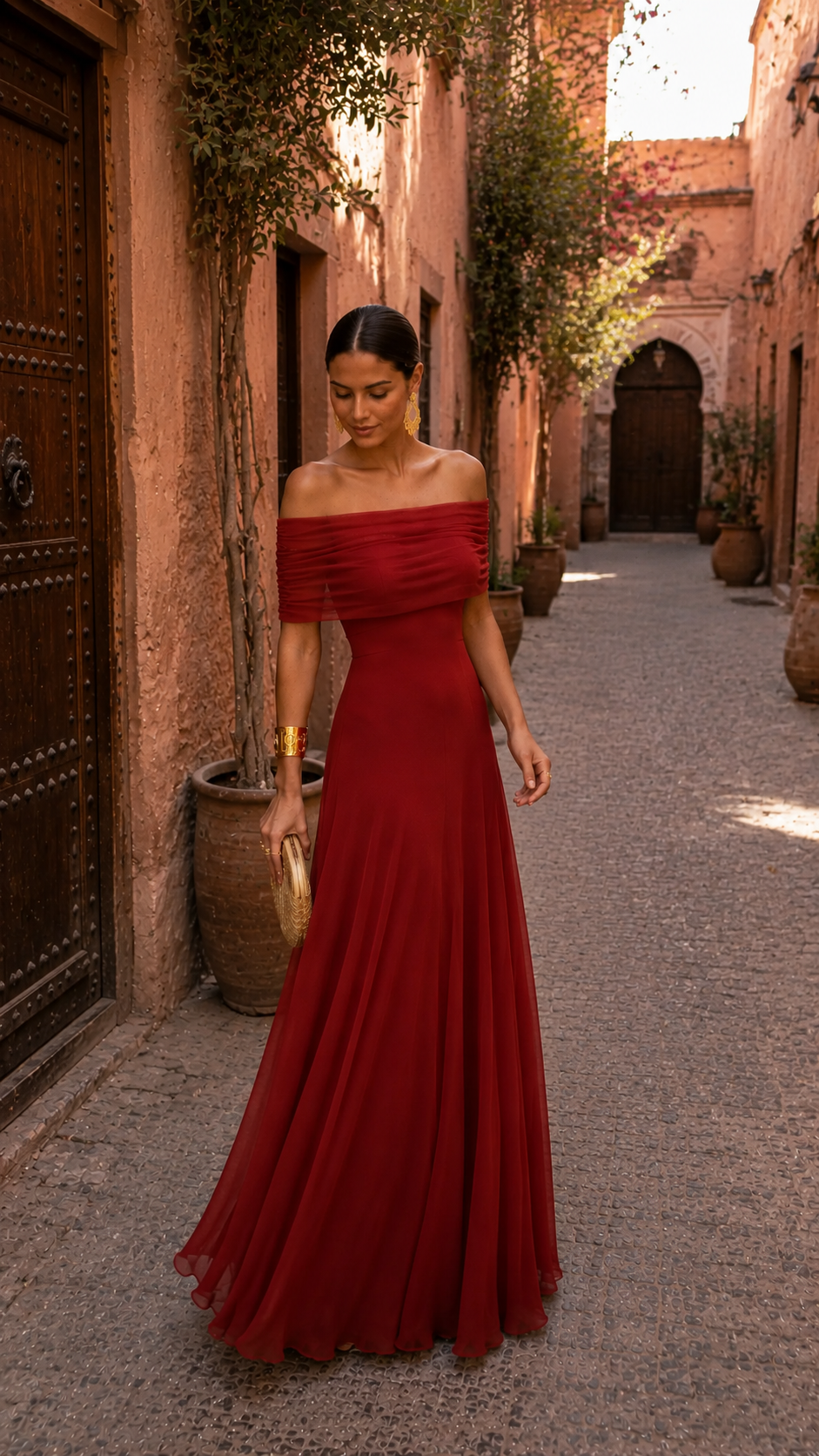 Toledo | Jurk in terracotta