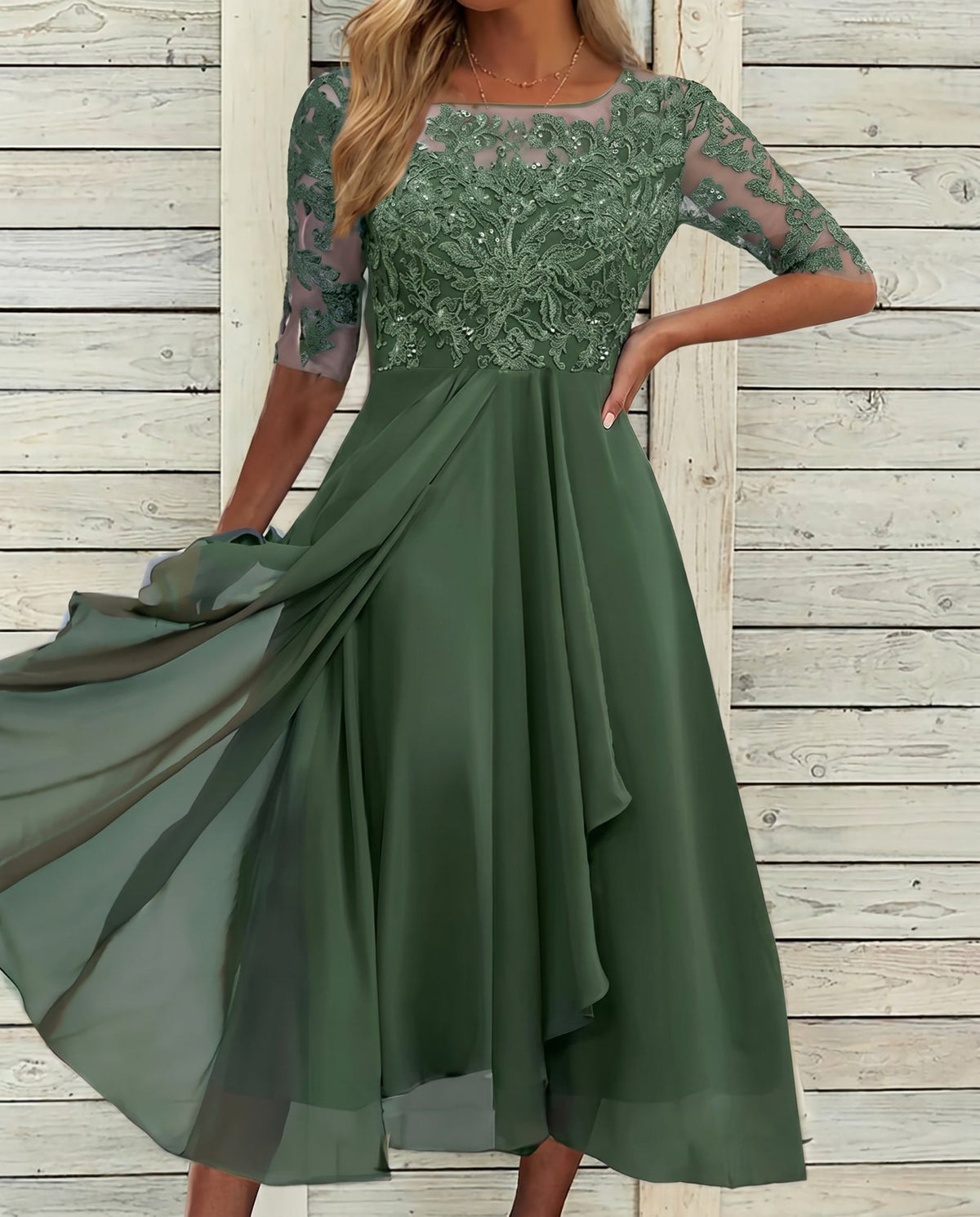 Lace Fall | Elegante kanten jurk