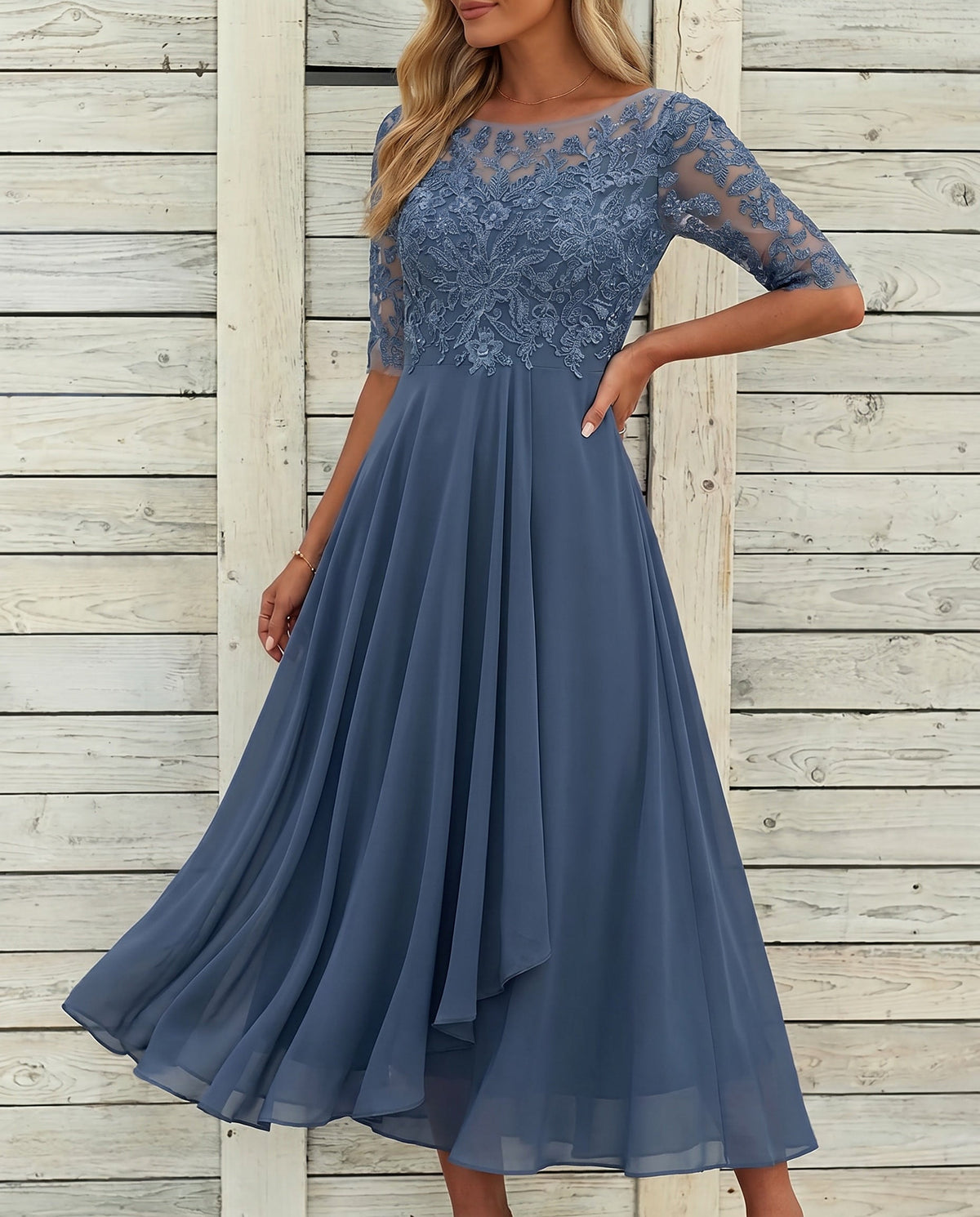 Lace Fall | Elegante kanten jurk
