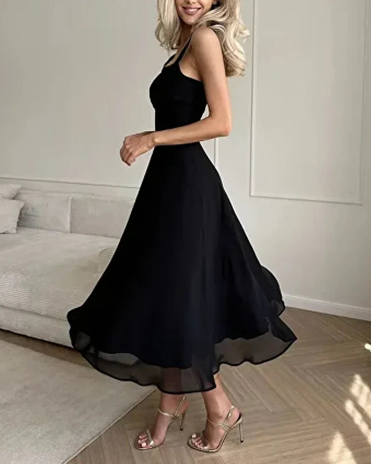 NOMI™ - Elegante Lange Chiffon Jurk
