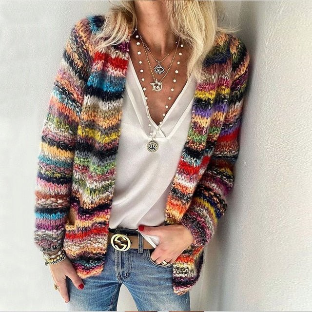 Camila | Multicolor Knuffelcardigan