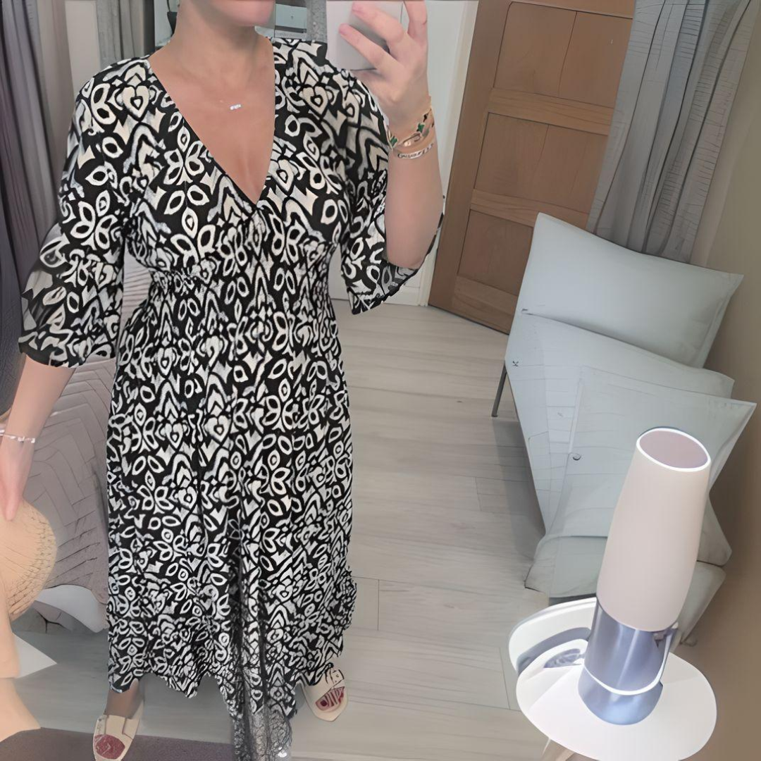 Nerida | Boho Everyday Print Jurk