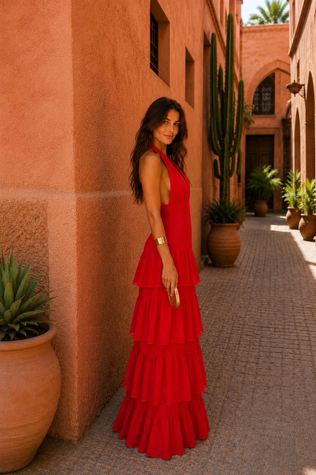 Manila | Jurk in rood