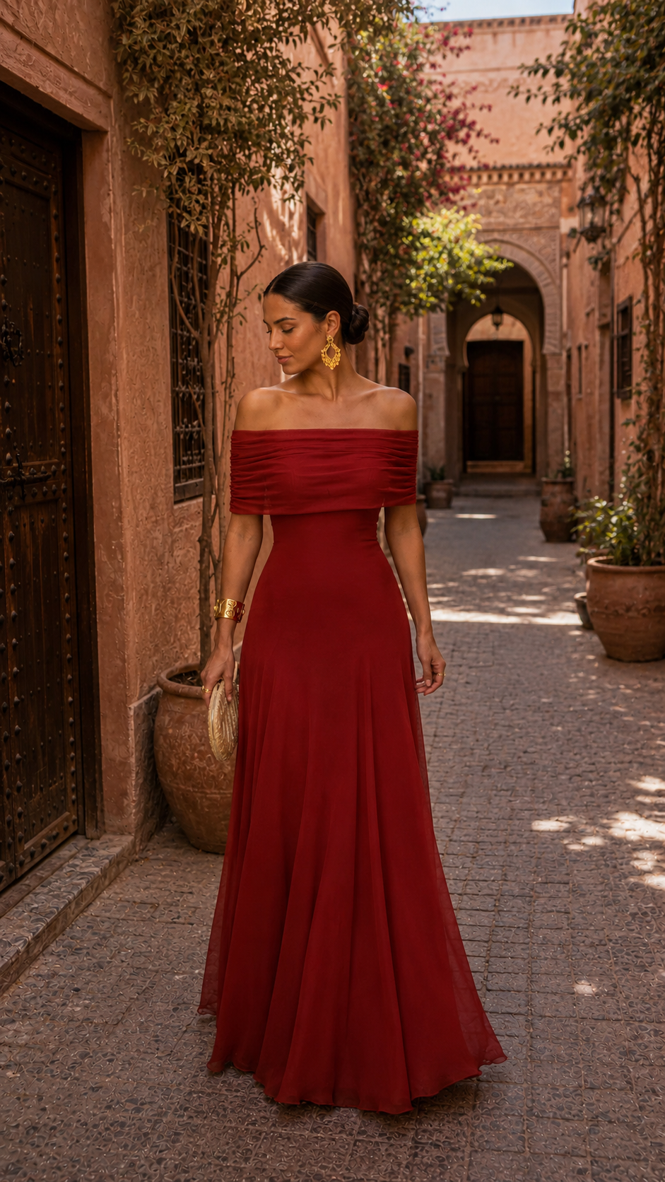 Toledo | Jurk in terracotta