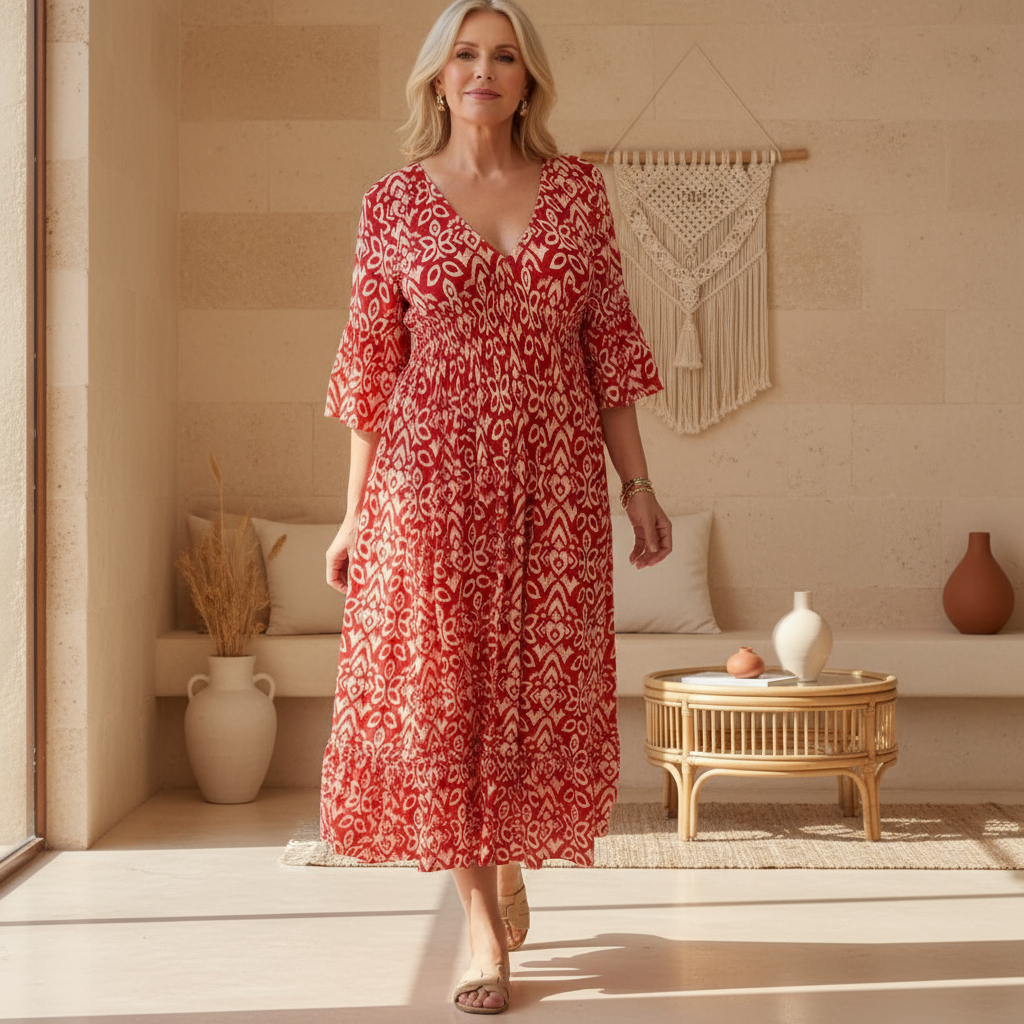 Nerida | Boho Everyday Print Jurk