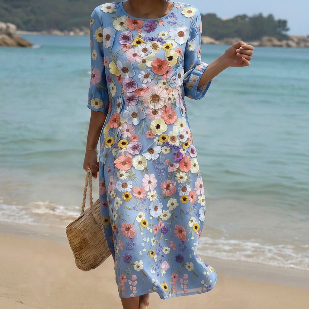 Mel - Comfortabele en Elegante Midi Jurk