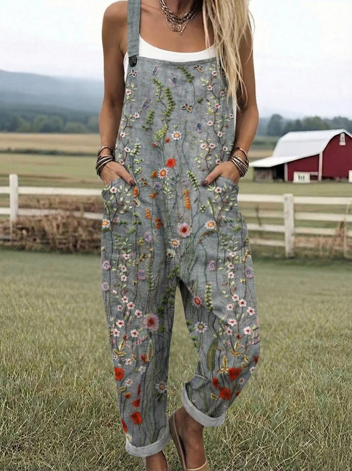Noor™ | Comfort Fit Tuinbroek met Print