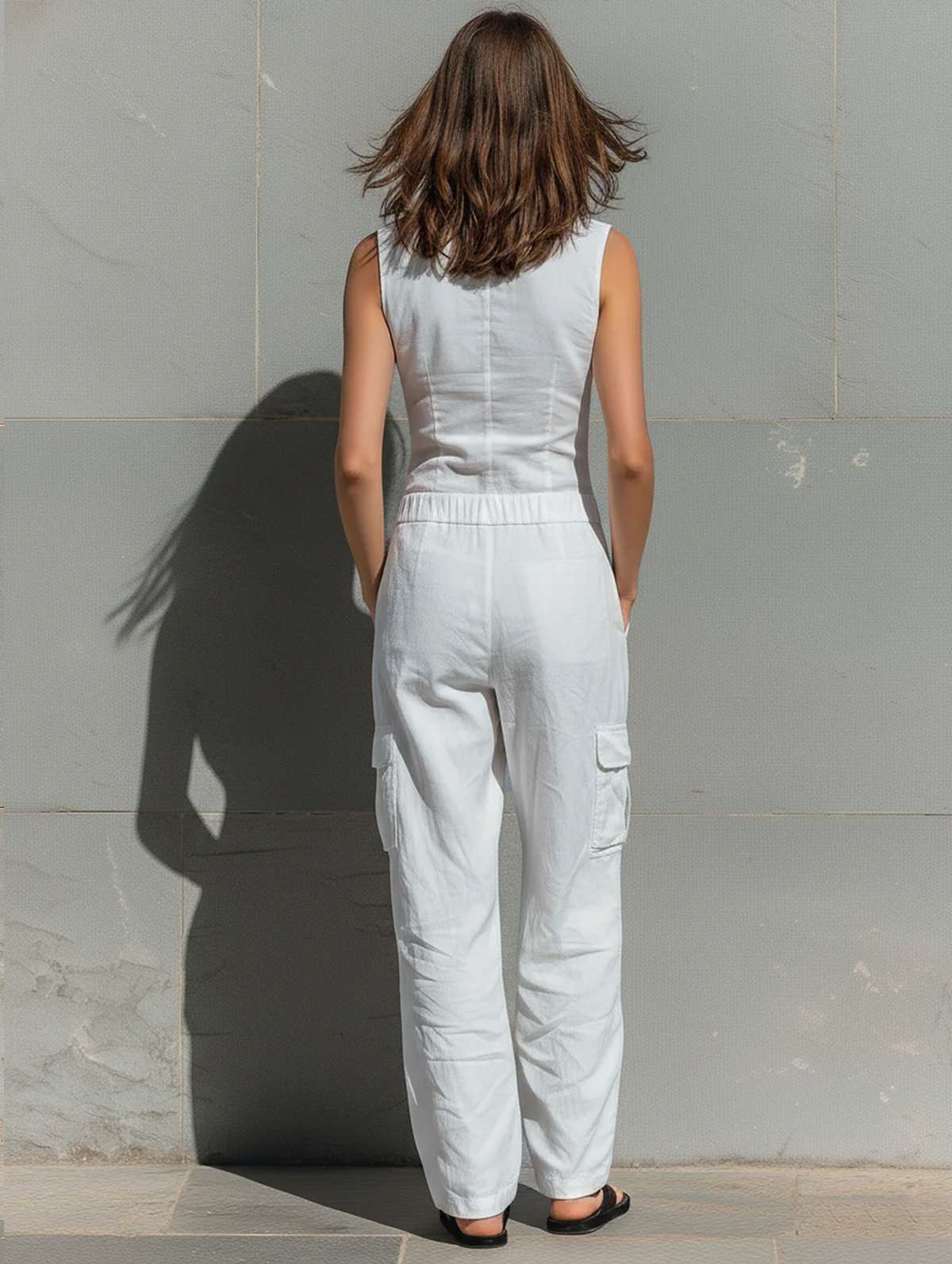 Pauline | Mouwloze jumpsuit met V-hals