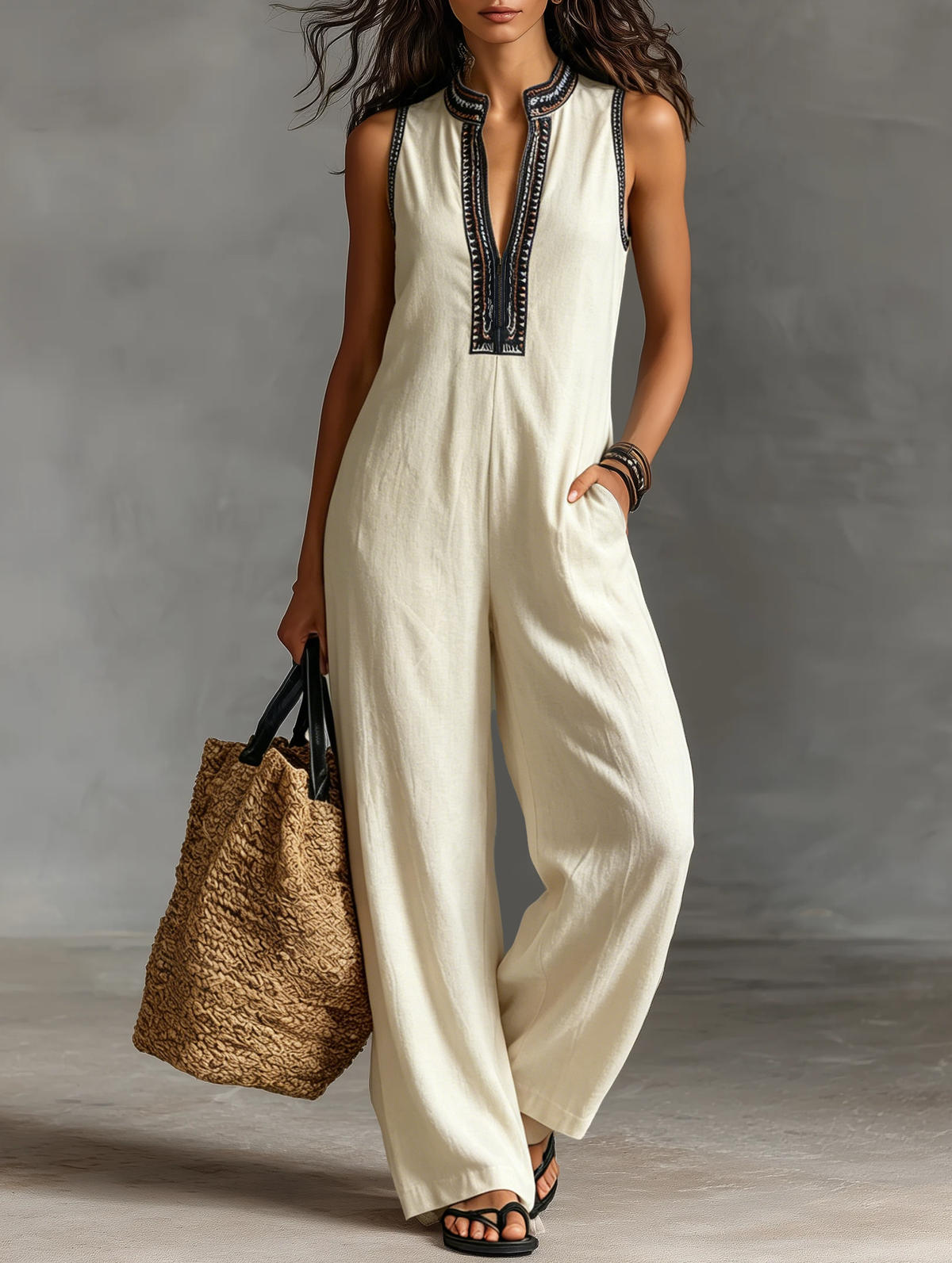 Clémence | Mouwloze jumpsuit