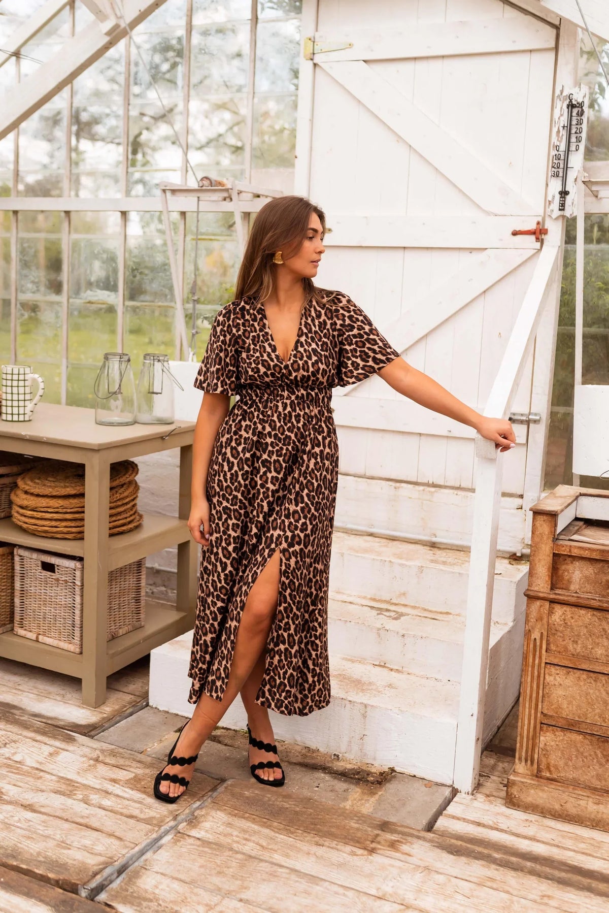 Stella™ | Maxi-jurk met leopardprint en zomerse flair