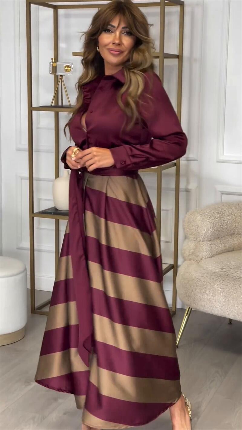 Yvonne | Gestreepte Maxi Jurk