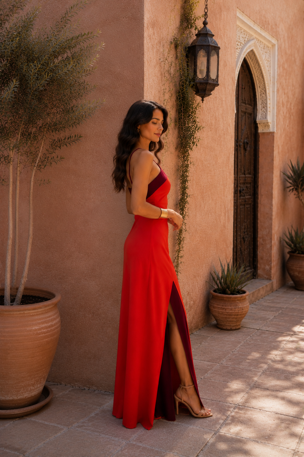 Oasis | Jurk in rood