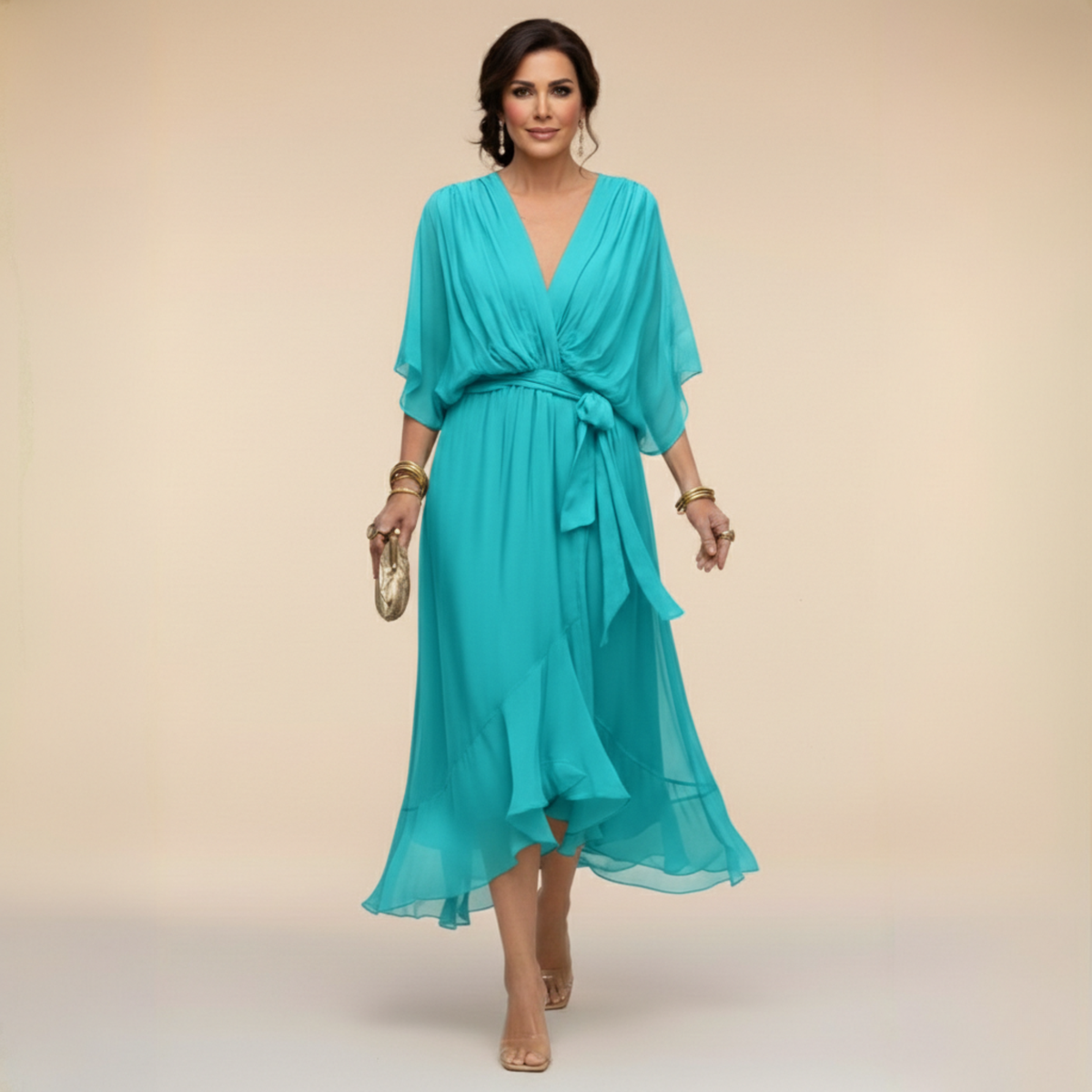 Monica | V-hals jurk