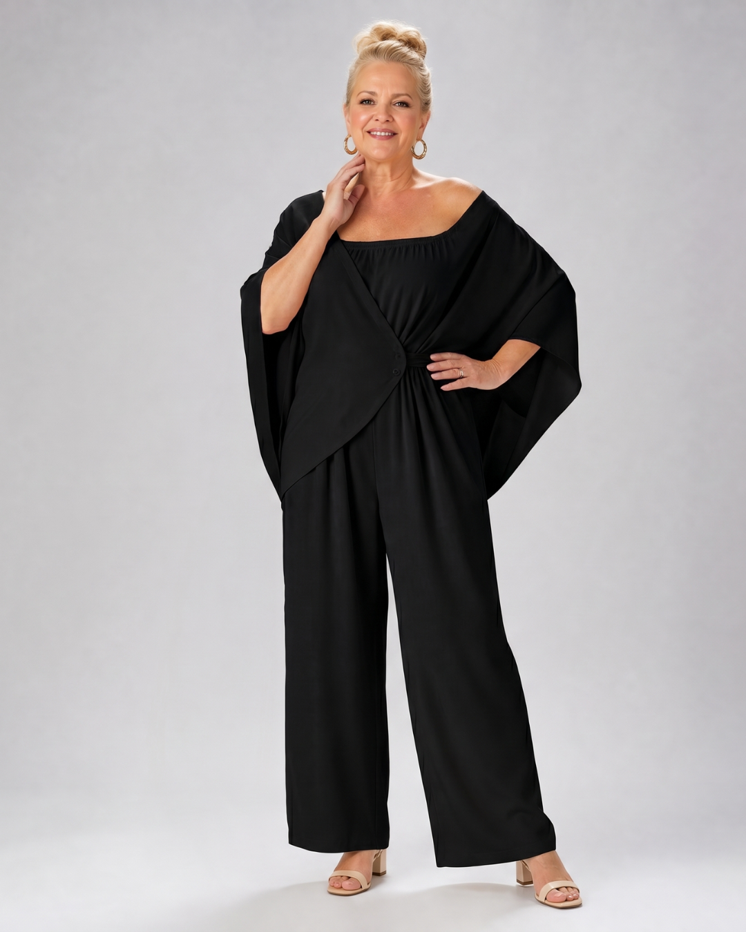 Vemrina | 2-delige Set met Off-shoulder Top en Wijde Broek