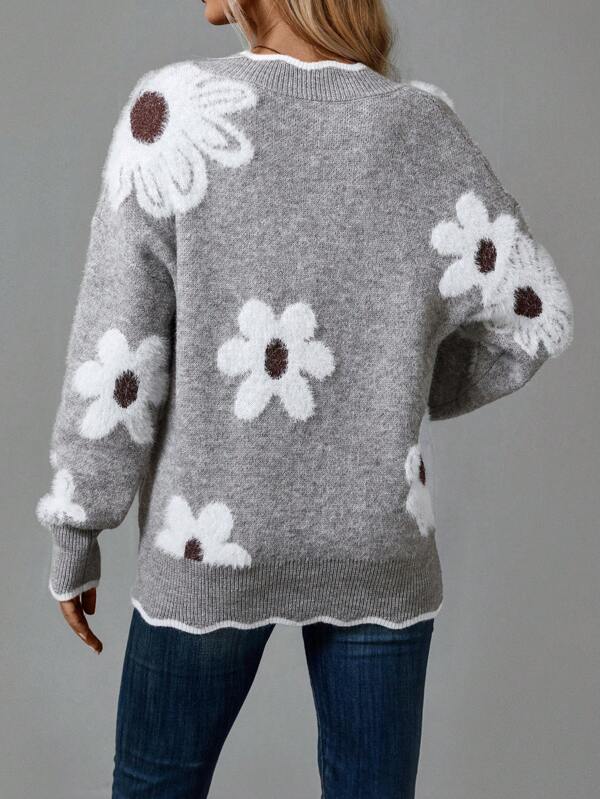 PAULA | ELEGANTE FLORALE TRUI MET V-HALS
