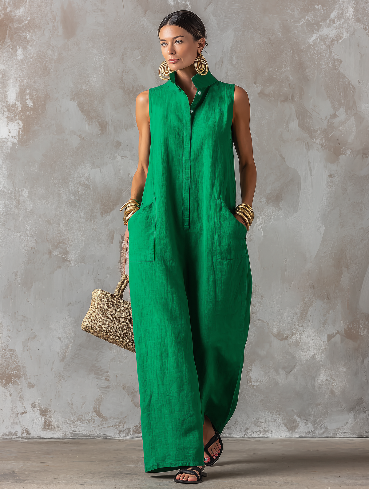 Claire | Elegante jumpsuit zonder mouwen