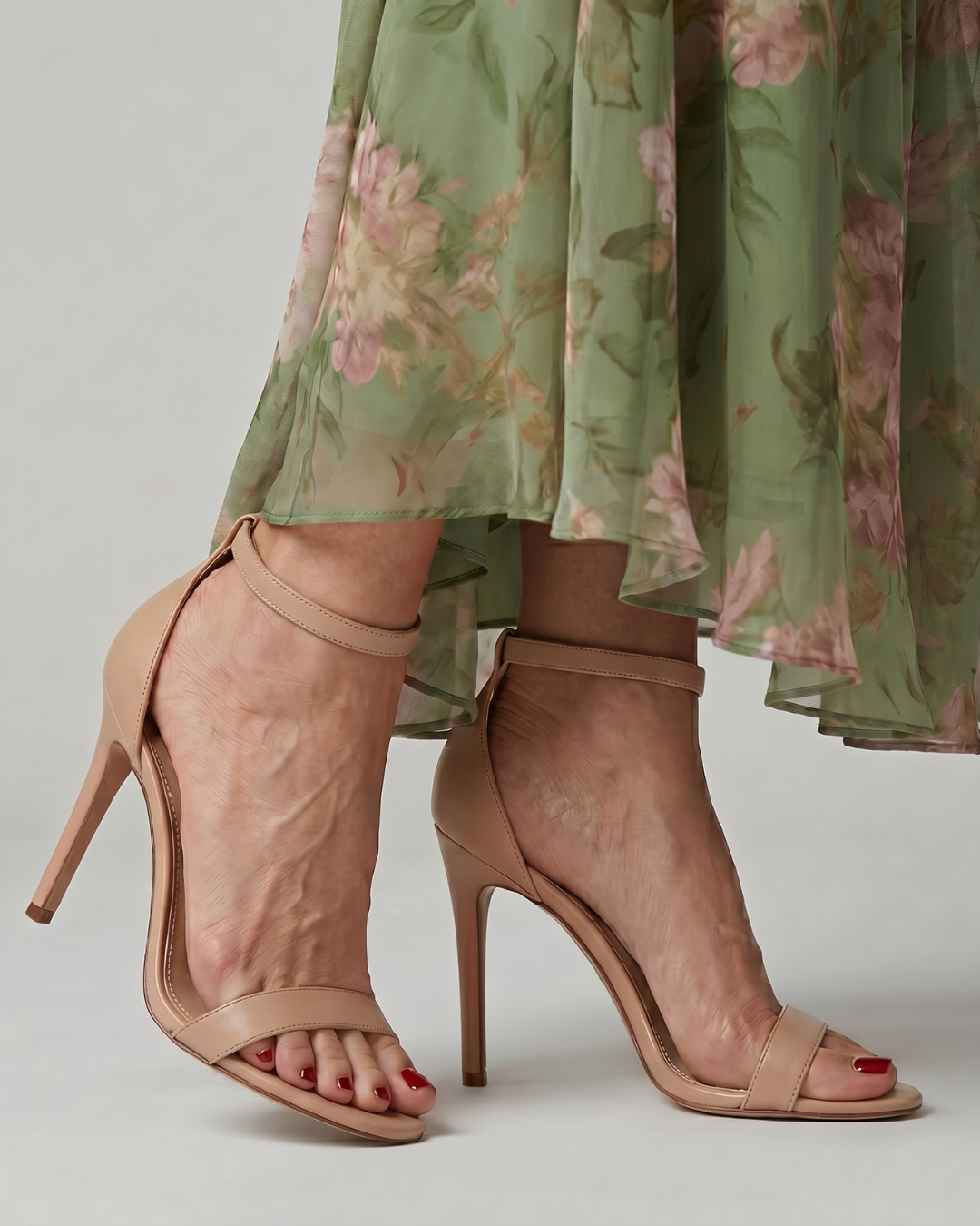 Oriana | Sandalen met bandjes, open neus en stiletto