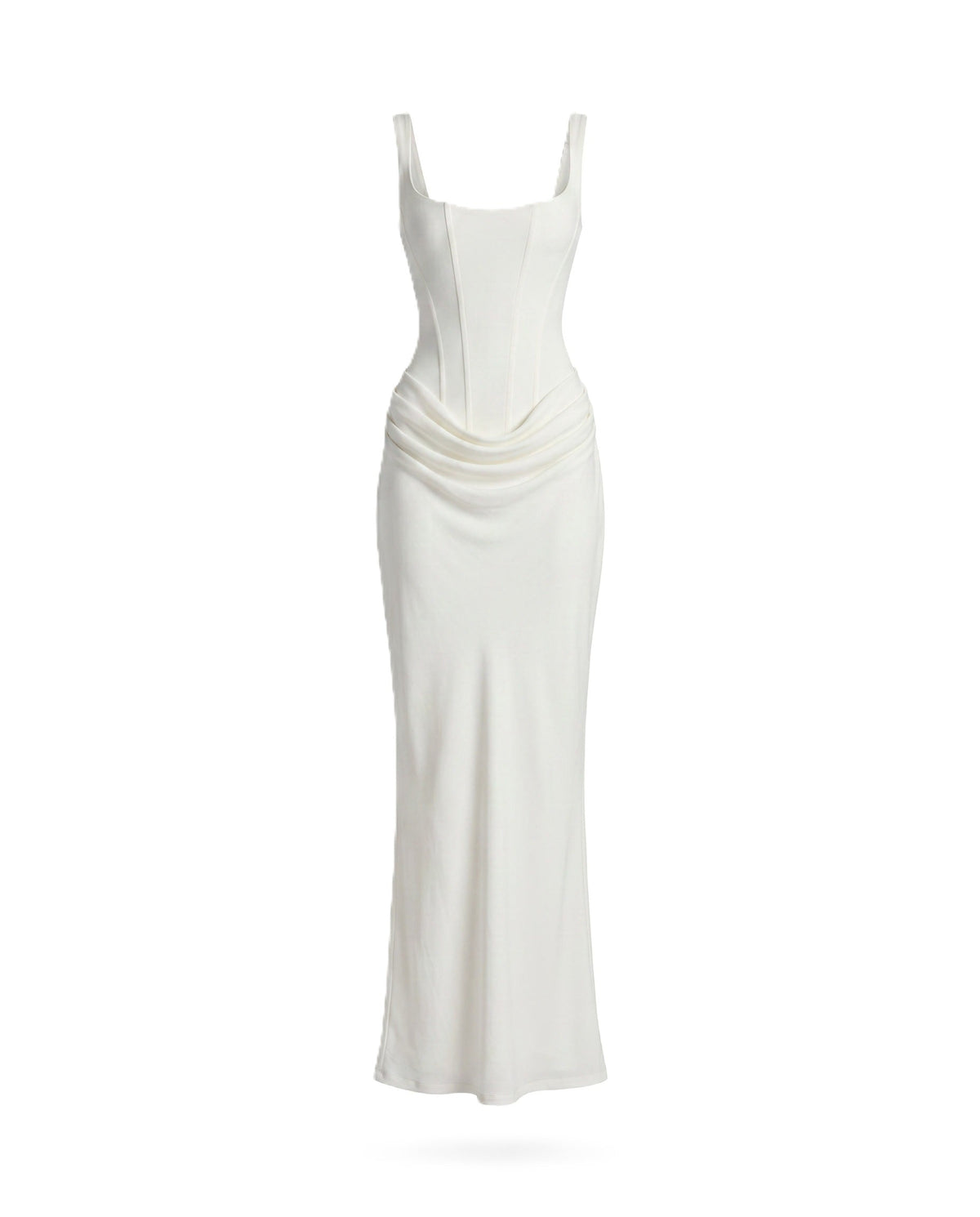 Body Frame | Bodycon midi-jurk met vierkante hals