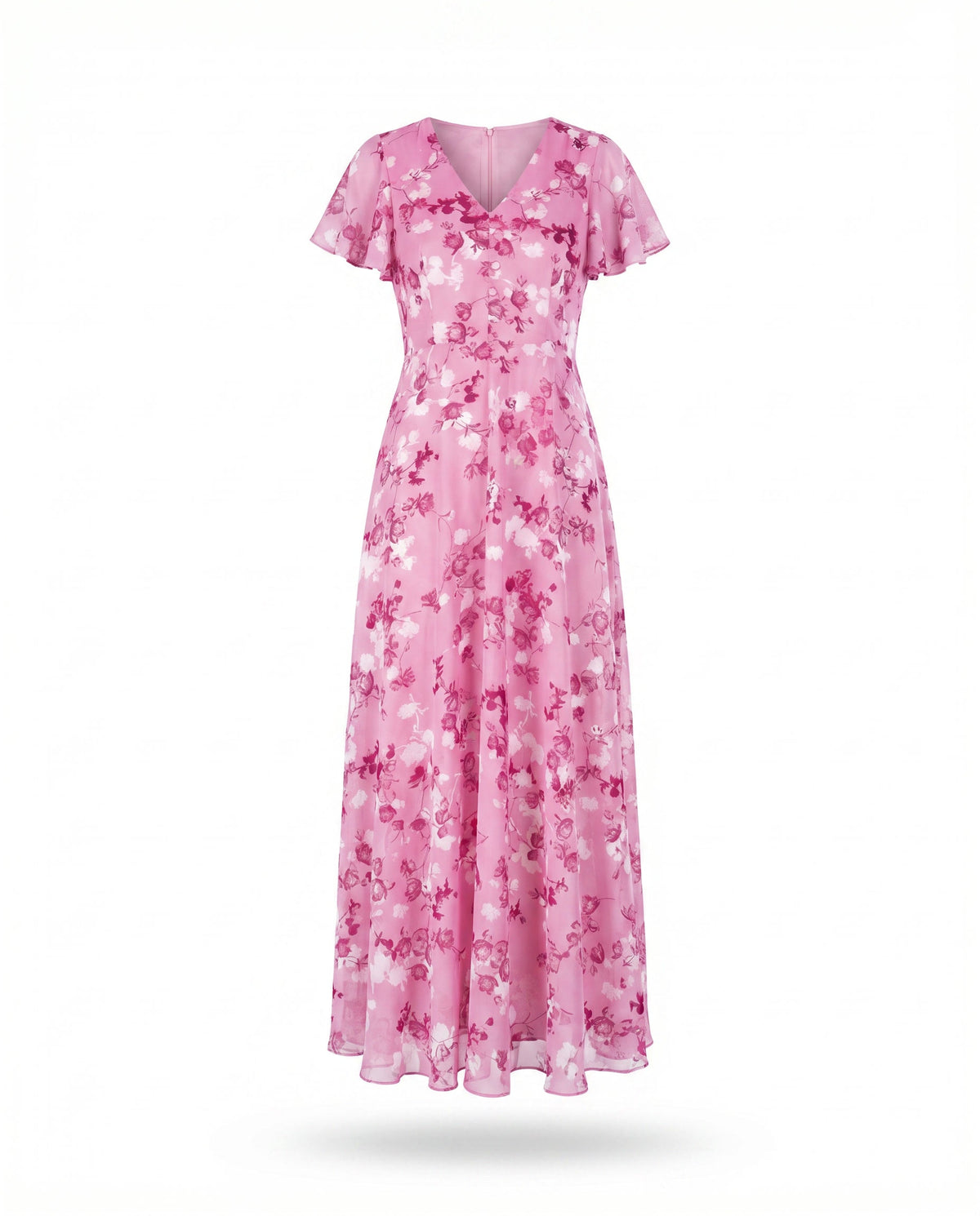 Floating Wrap | Maxi-overslagjurk met bloemenprint