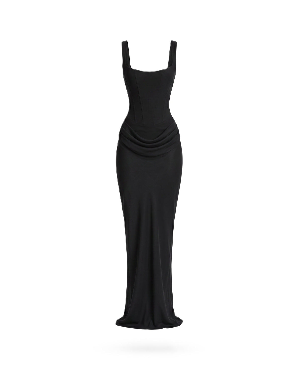 Body Frame | Bodycon midi-jurk met vierkante hals