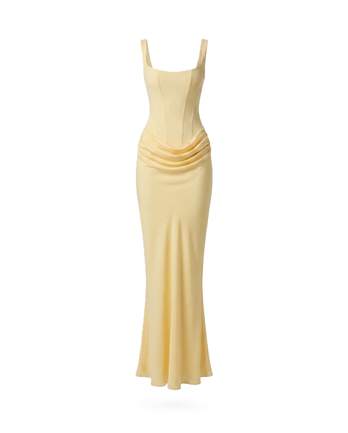 Body Frame | Bodycon midi-jurk met vierkante hals