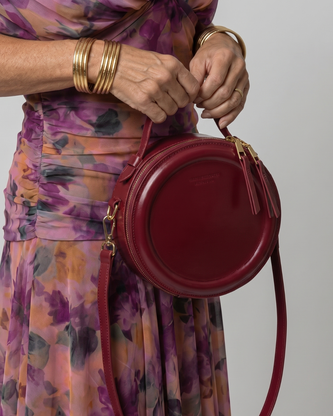 Oriana | Ronde crossbody schoudertas met rits