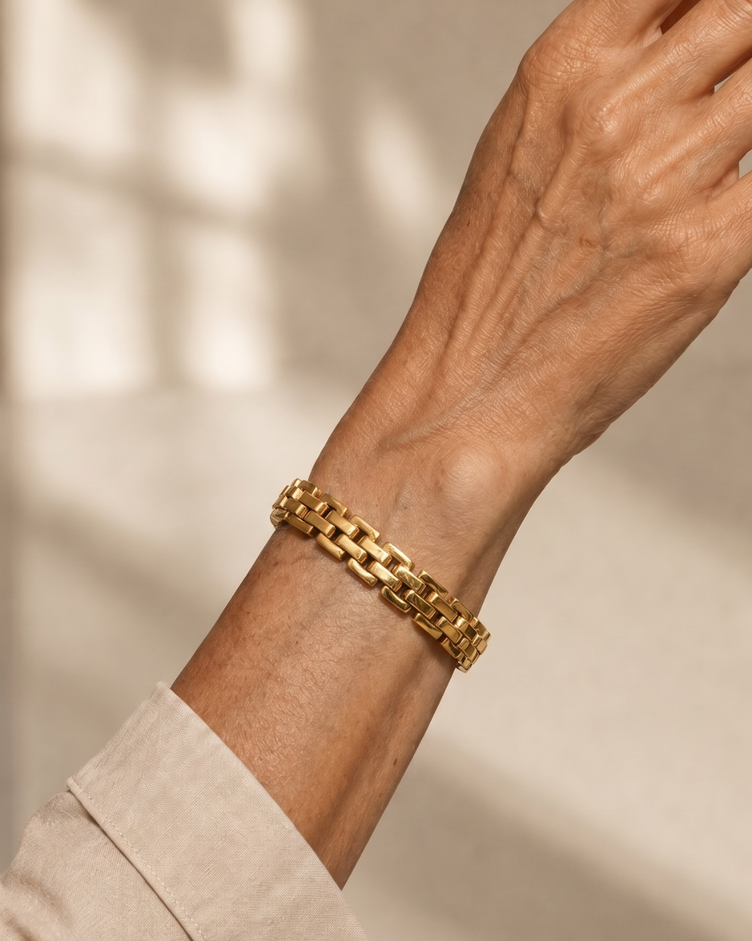 Vios | Armband met dubbele rij schakels