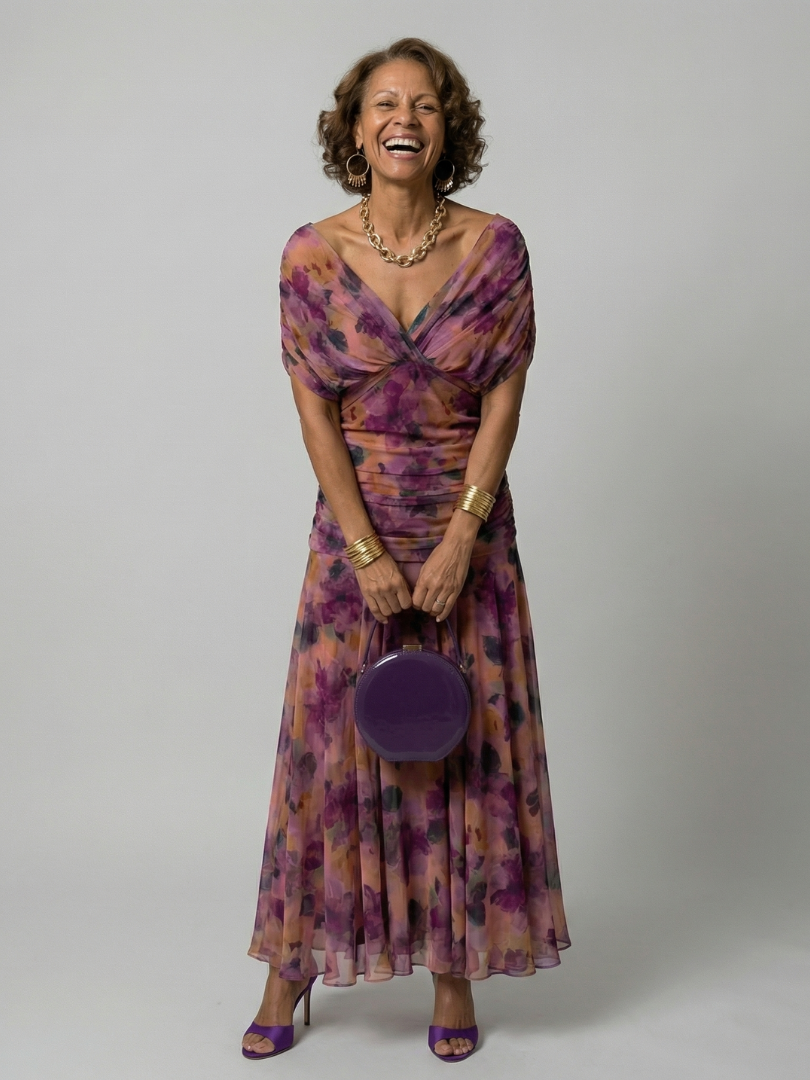Calen | Off-shoulder midi-jurk
