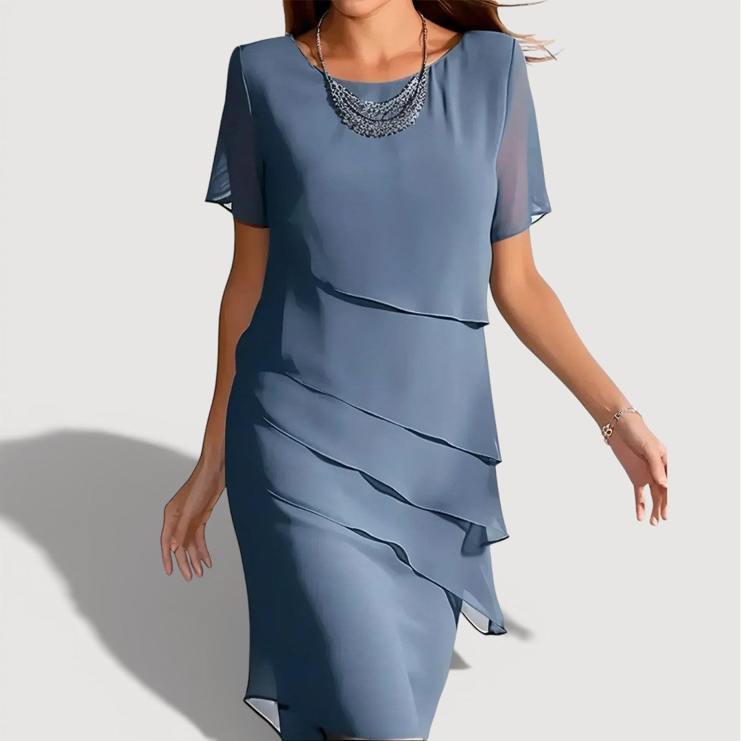 Patricia | Midi Gelaagd Jurk
