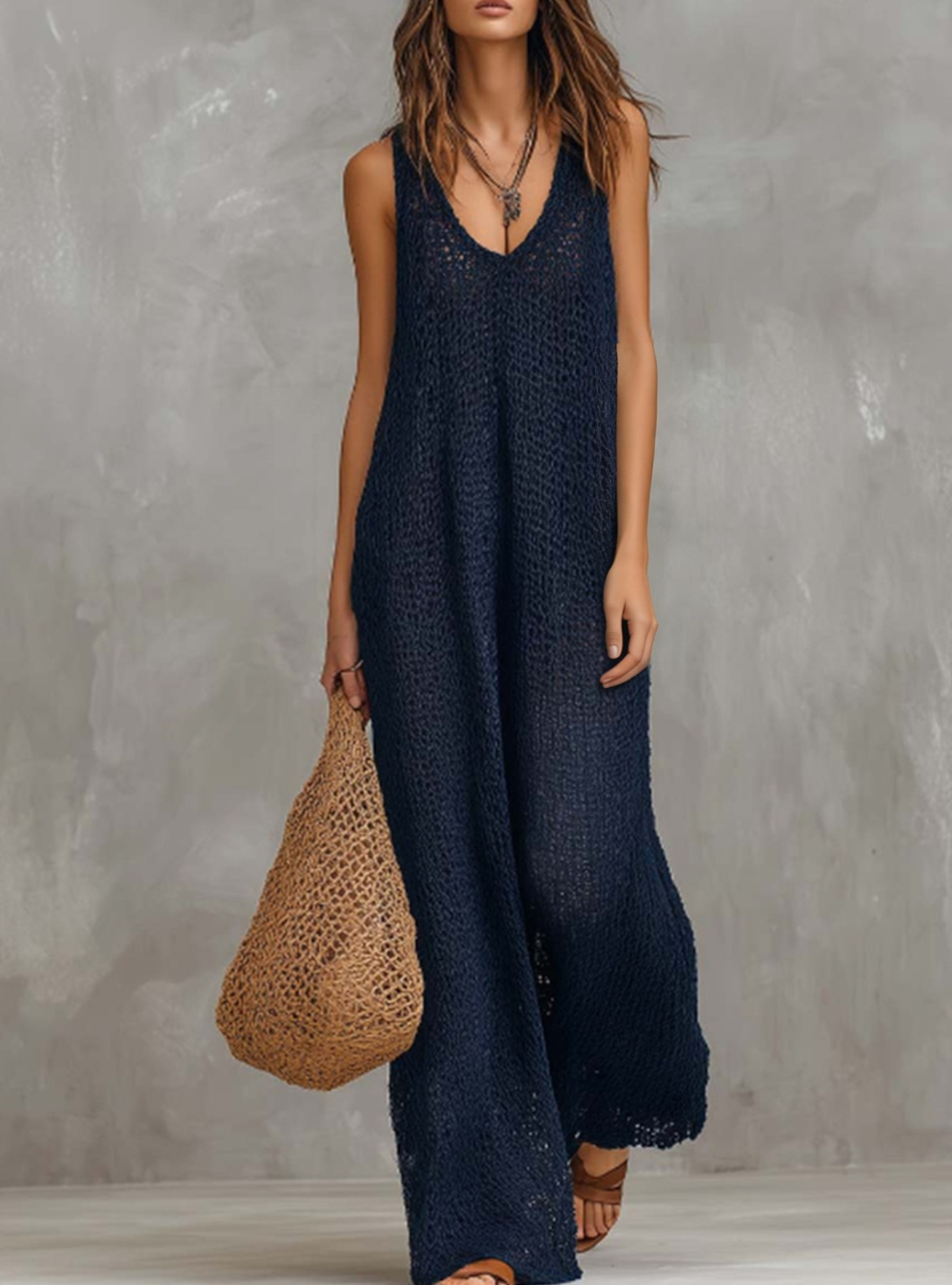Bohemian Patchwork Maxi-jurk