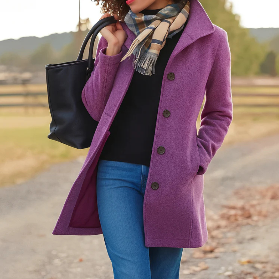 ADRIANA | Elegante Jas met Omarmende Warmte en Tijdloze Stijl