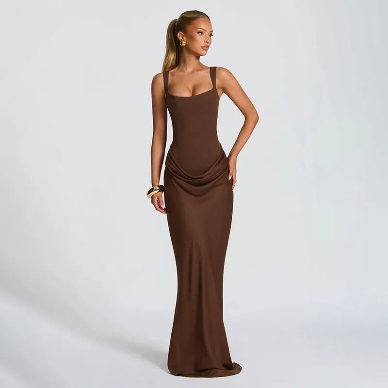 Body Frame | Bodycon midi-jurk met vierkante hals