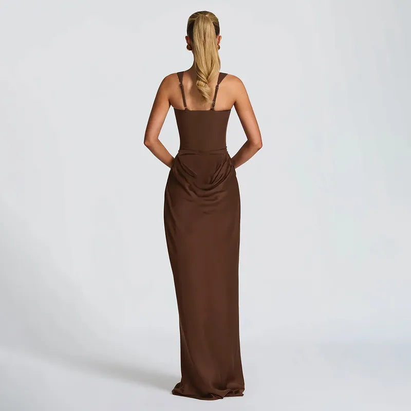 Body Frame | Bodycon midi-jurk met vierkante hals