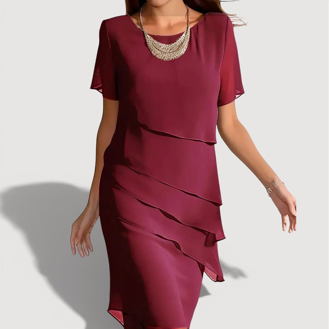 Patricia | Midi Gelaagd Jurk