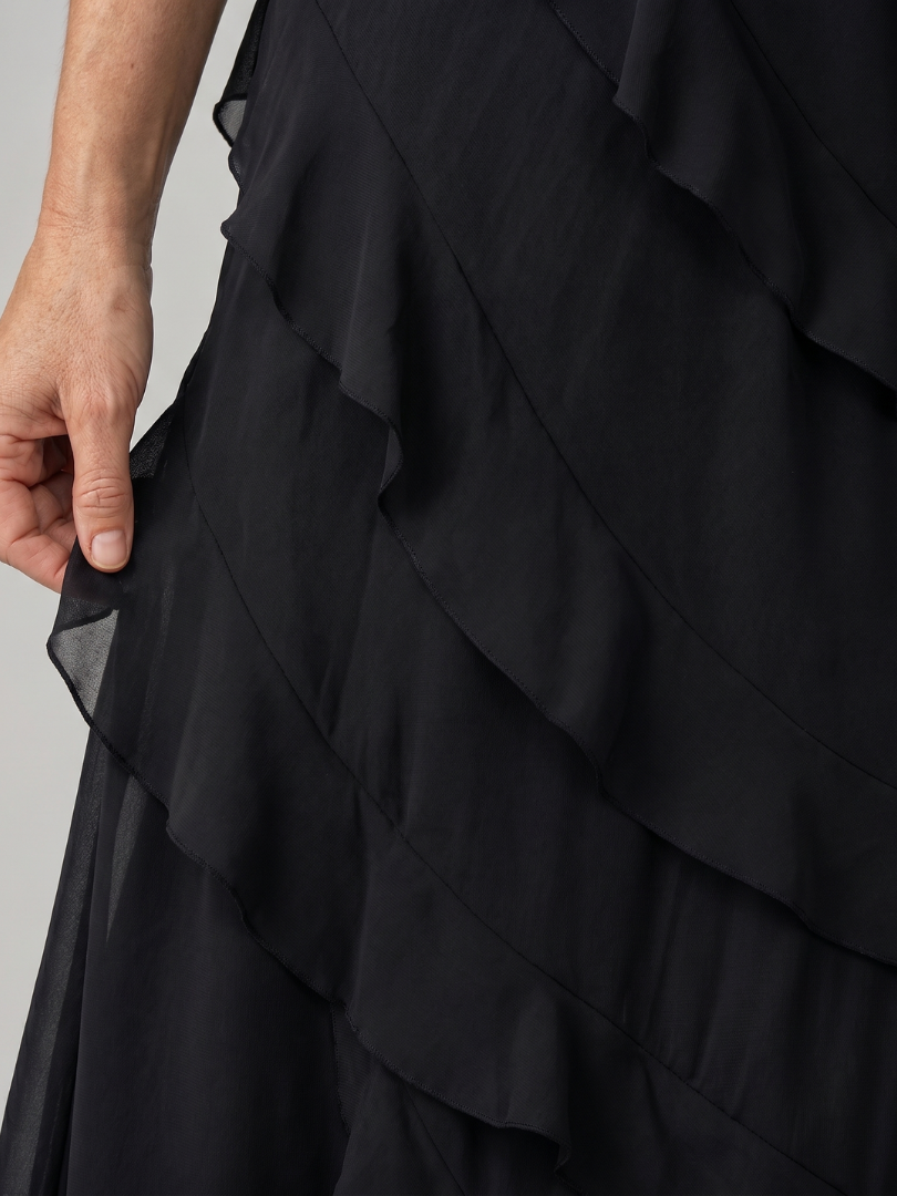 Riper | Maxi-jurk met spaghettibandjes en ruches