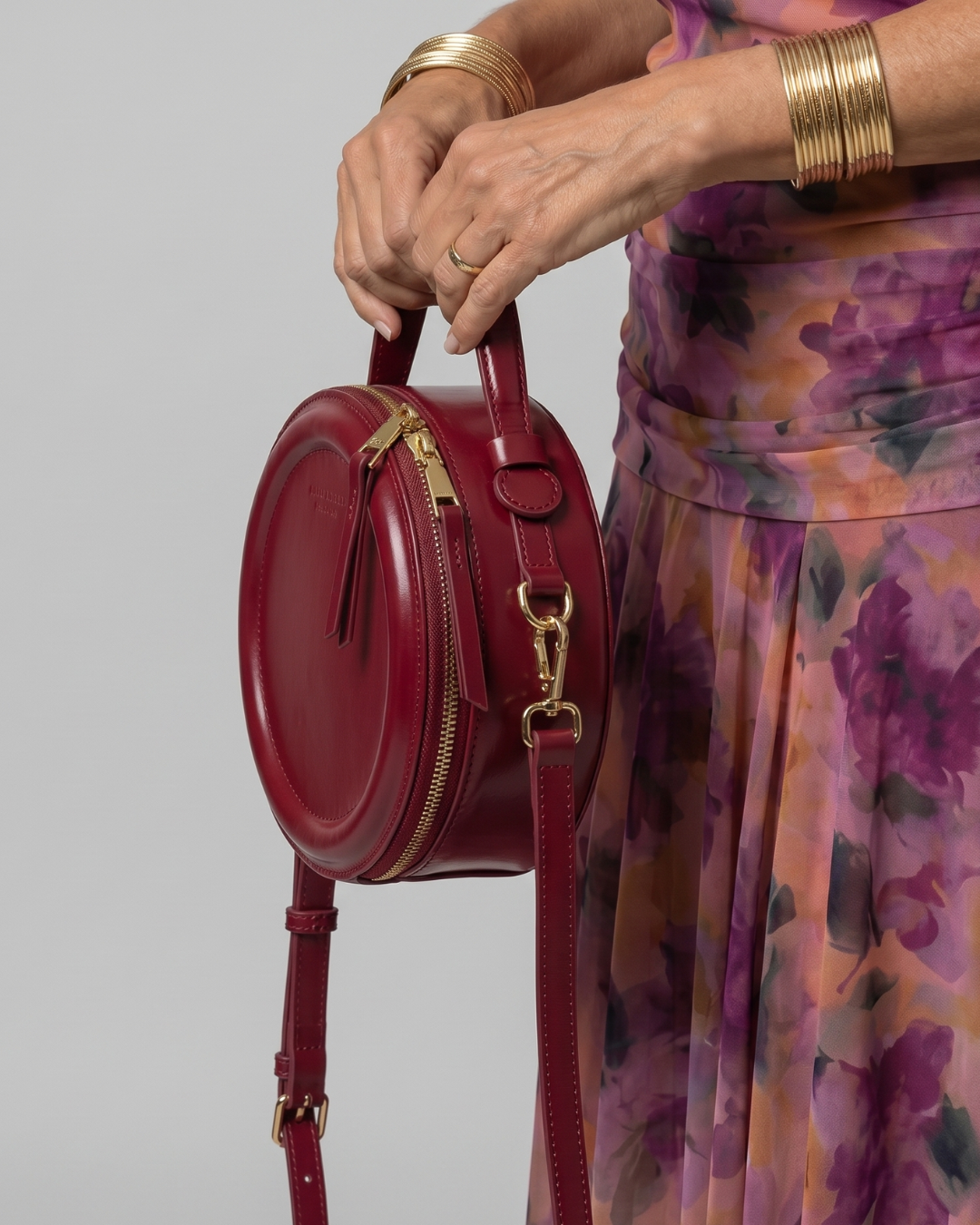 Oriana | Ronde crossbody schoudertas met rits