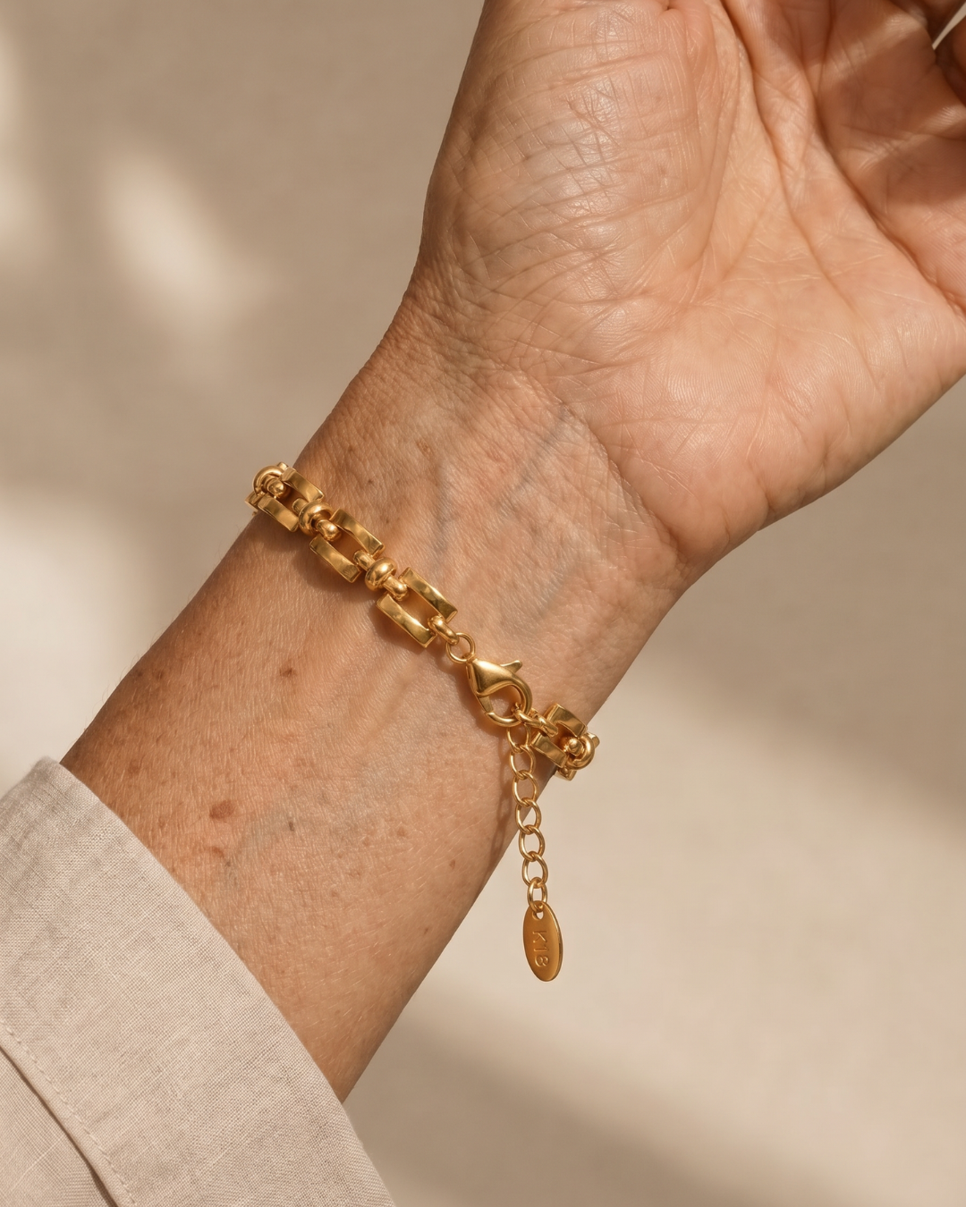 Sapphira | Armband met geometrische schakels