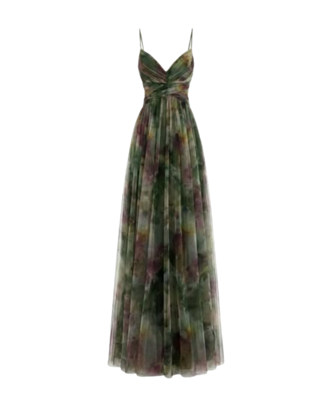 Mouwloze maxi-jurk met V-hals