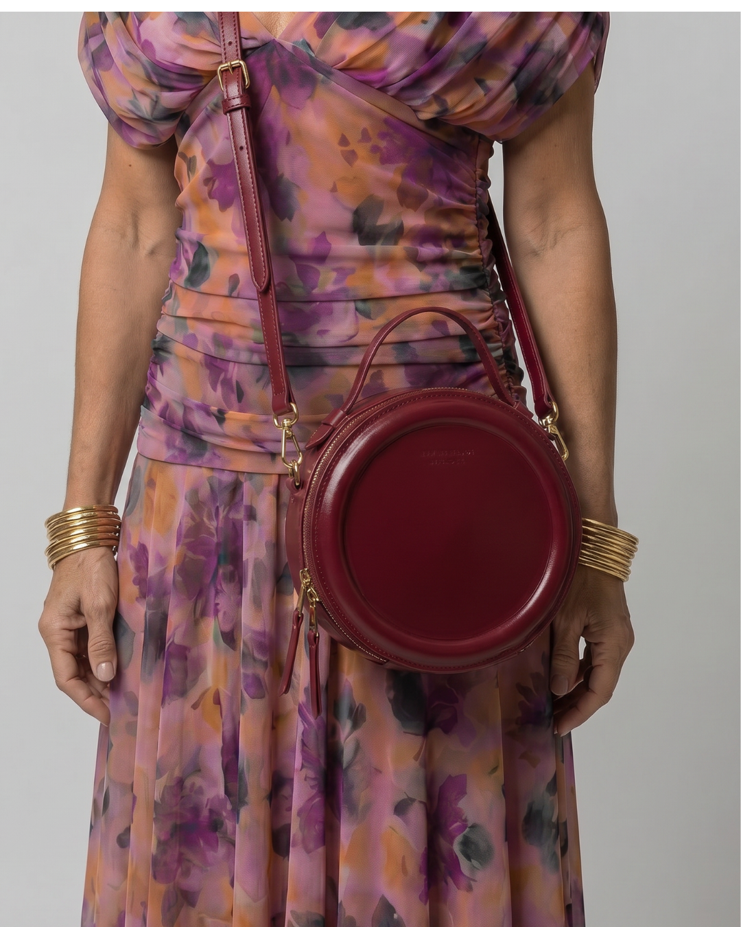 Oriana | Ronde crossbody schoudertas met rits