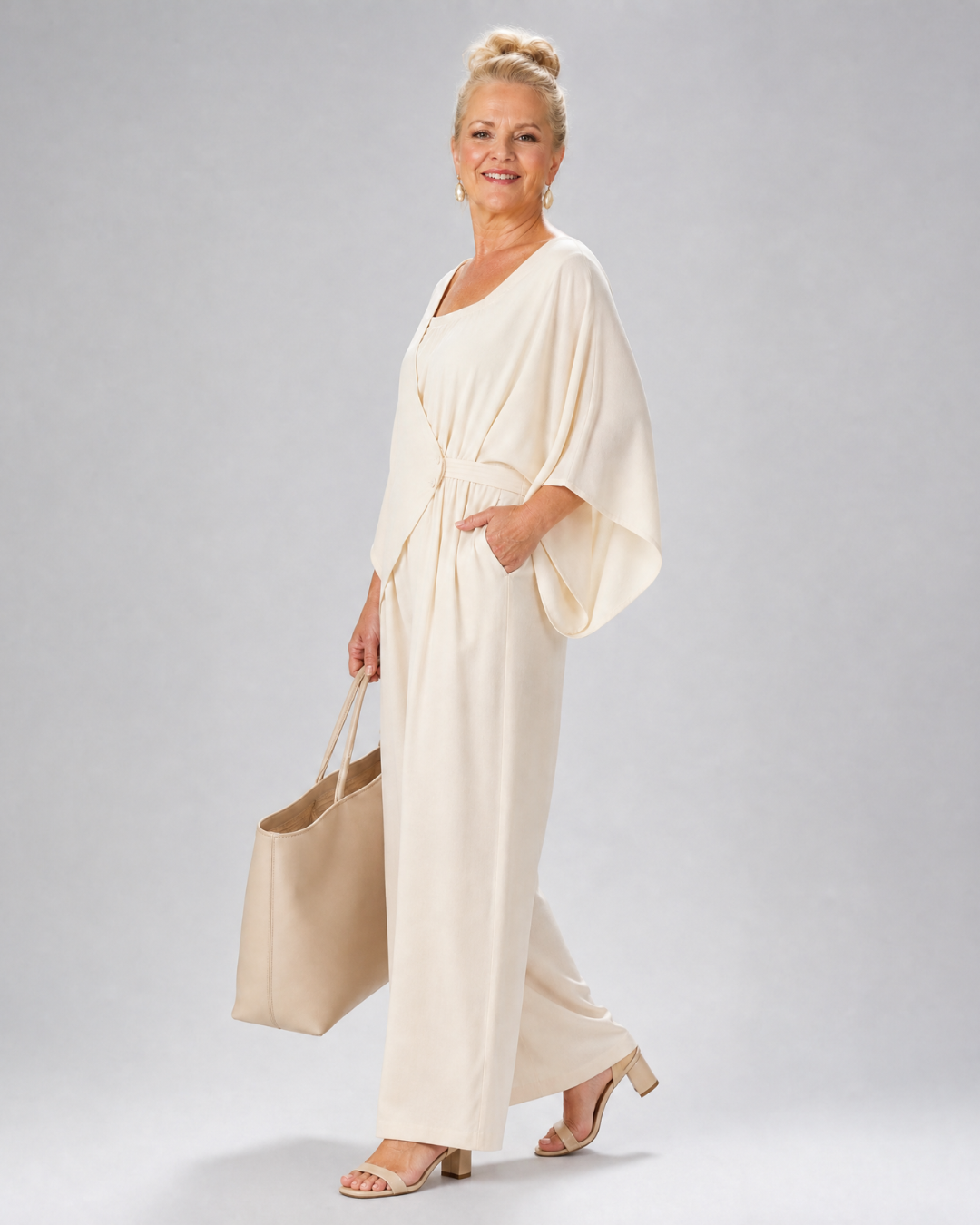 Vemrina | 2-delige Set met Off-shoulder Top en Wijde Broek