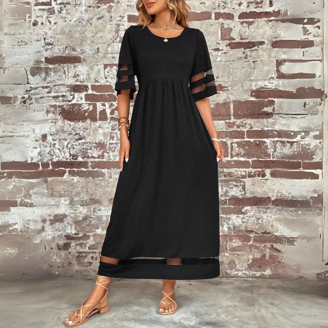 Aubrey | Flatterende midi-jurk