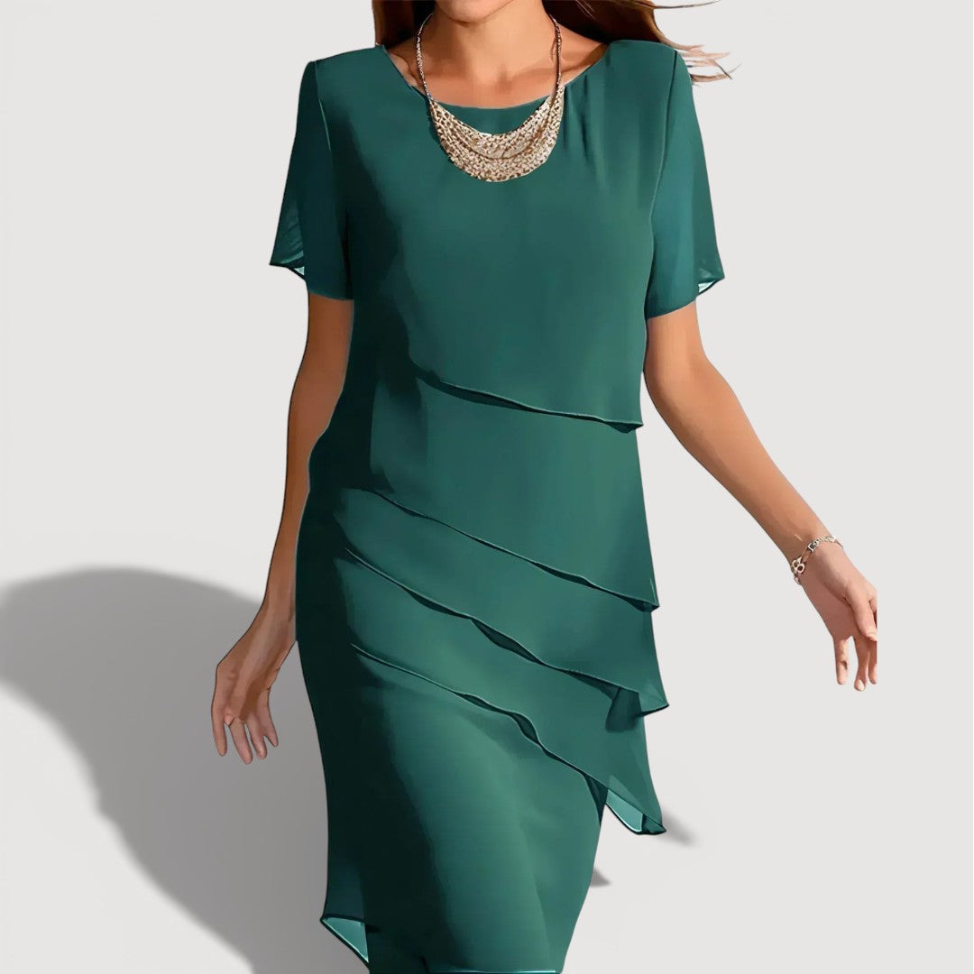 Patricia | Midi Gelaagd Jurk