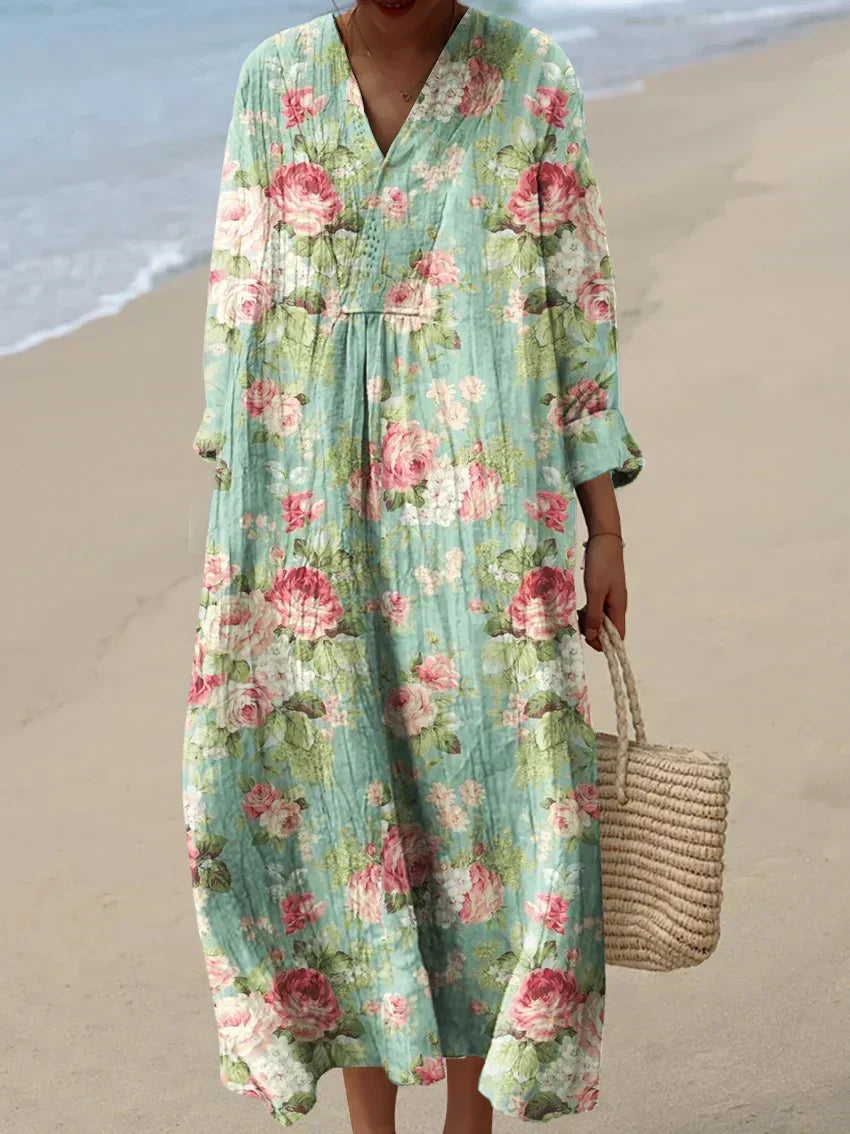 Anne - Geprinte Zomerjurk